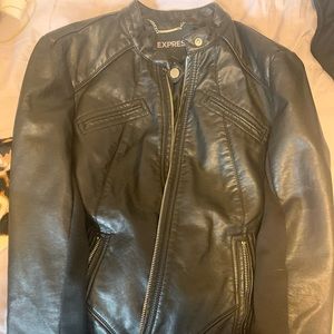 Express Black Leather Jacket